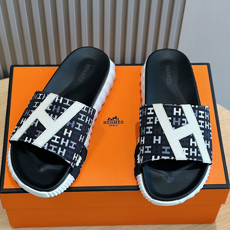 Hermès H Black Slide