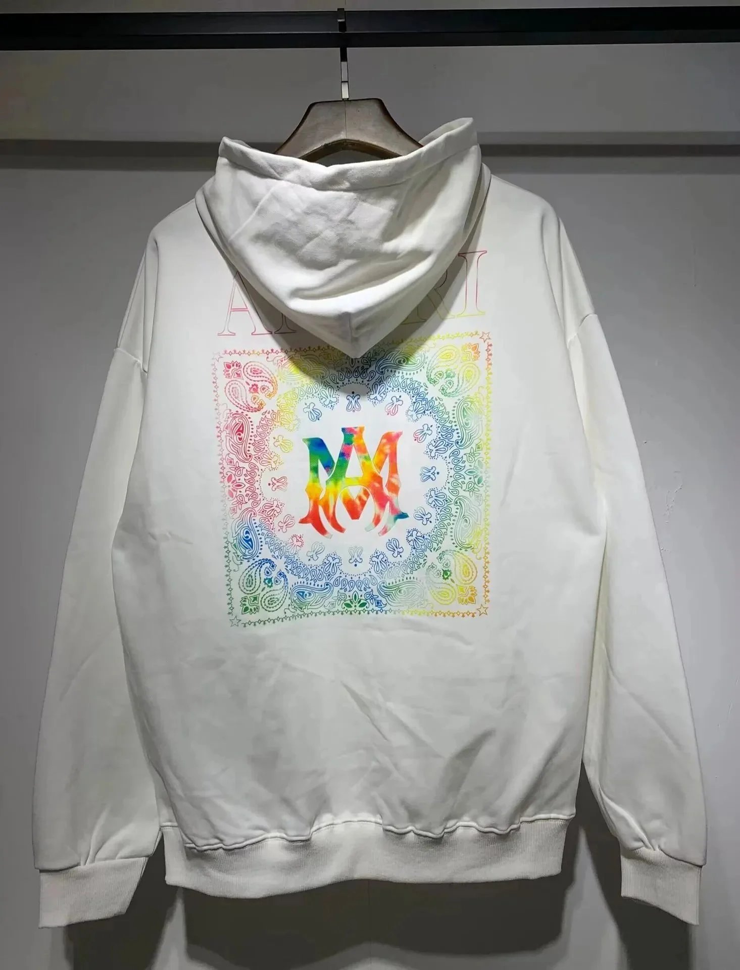 AMI M White Hoodie