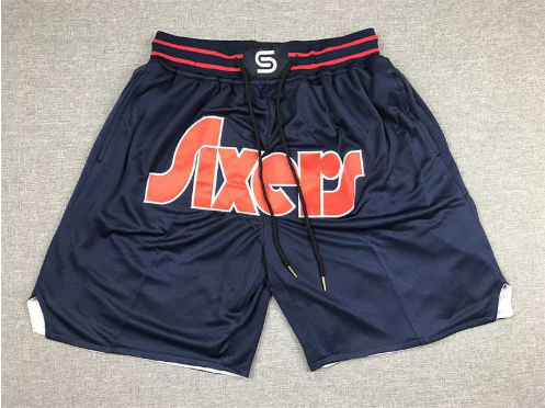 Sixers Navy Shorts