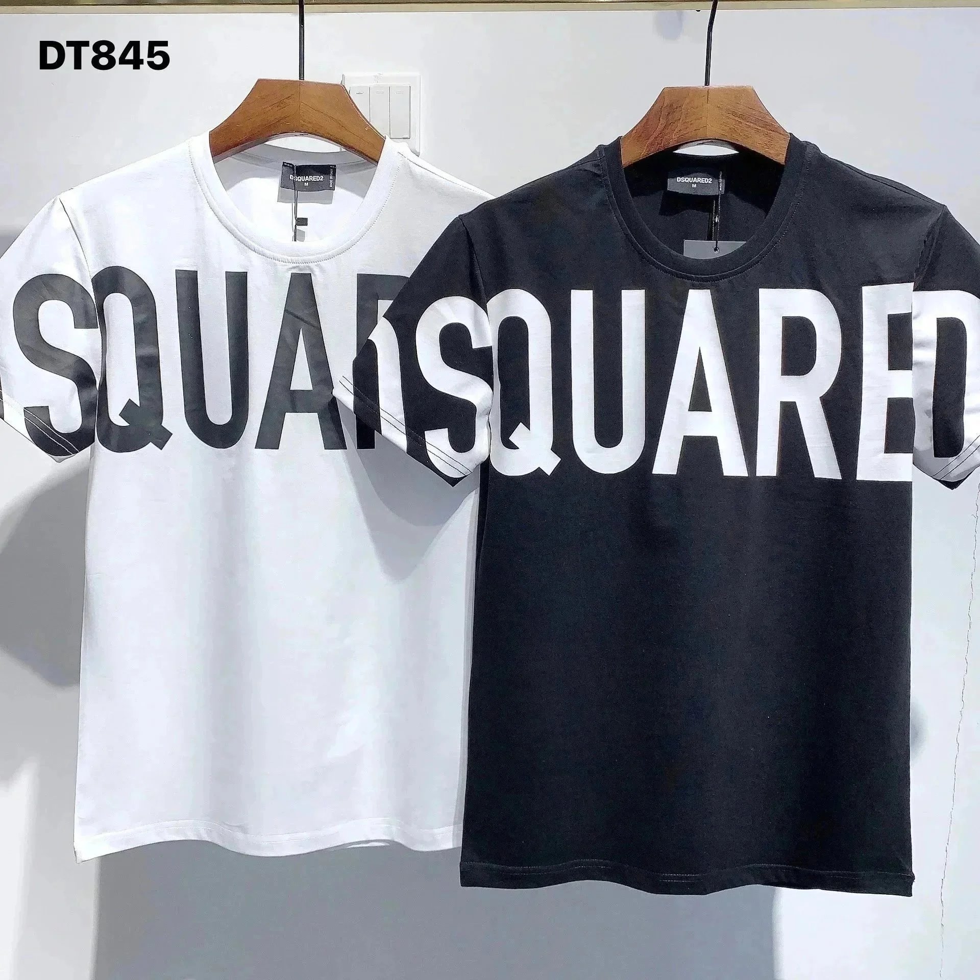 Dsquared2 Graphic Print White Black Red Casual T-Shirt