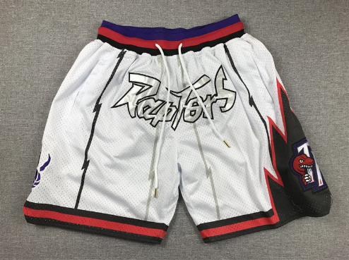 Raptors White Shorts