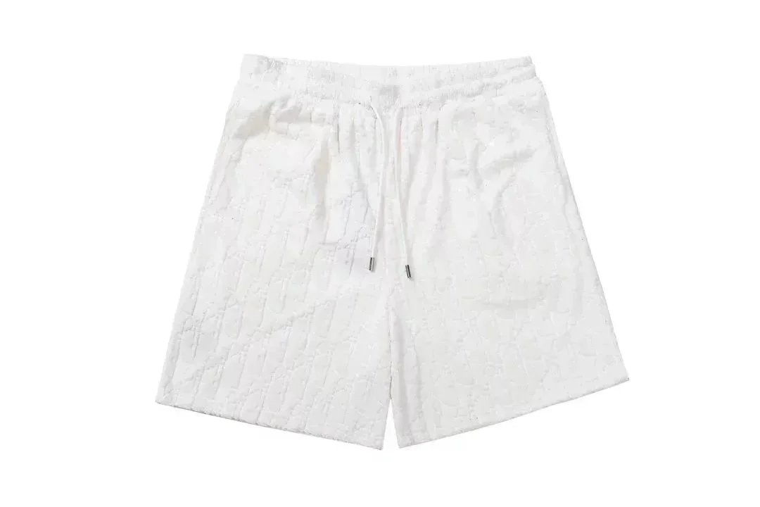 White Patterned Shor