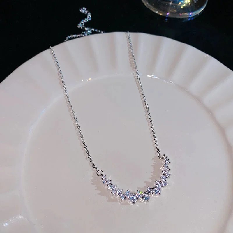 Silver Crystal Neckl