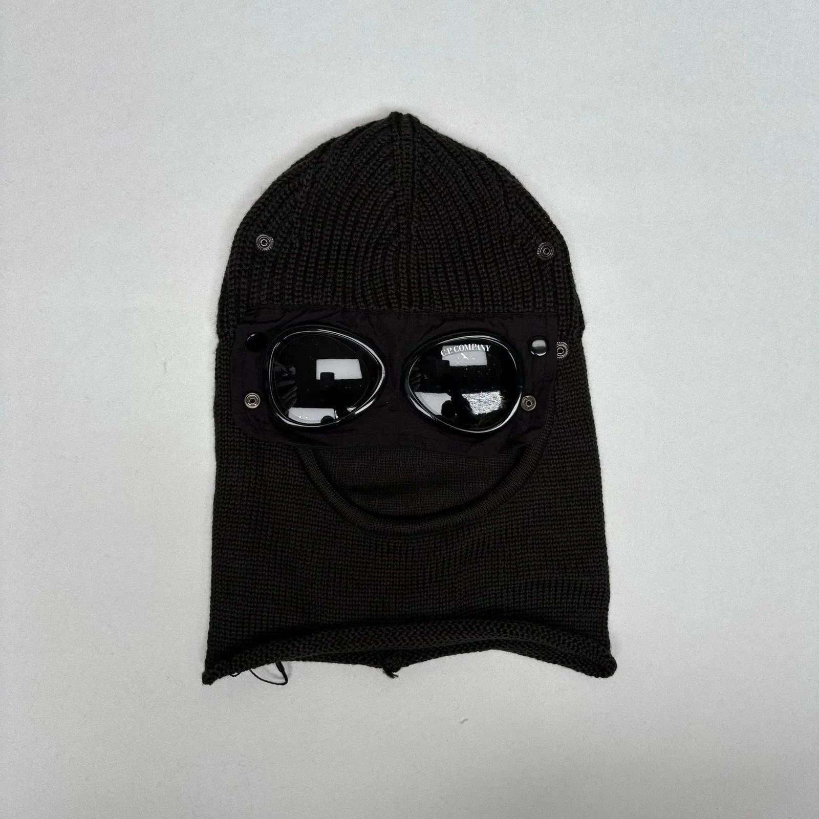 Ribbed Knit Beanie Hat With Sunglasses Patch Multi Color Streetwear