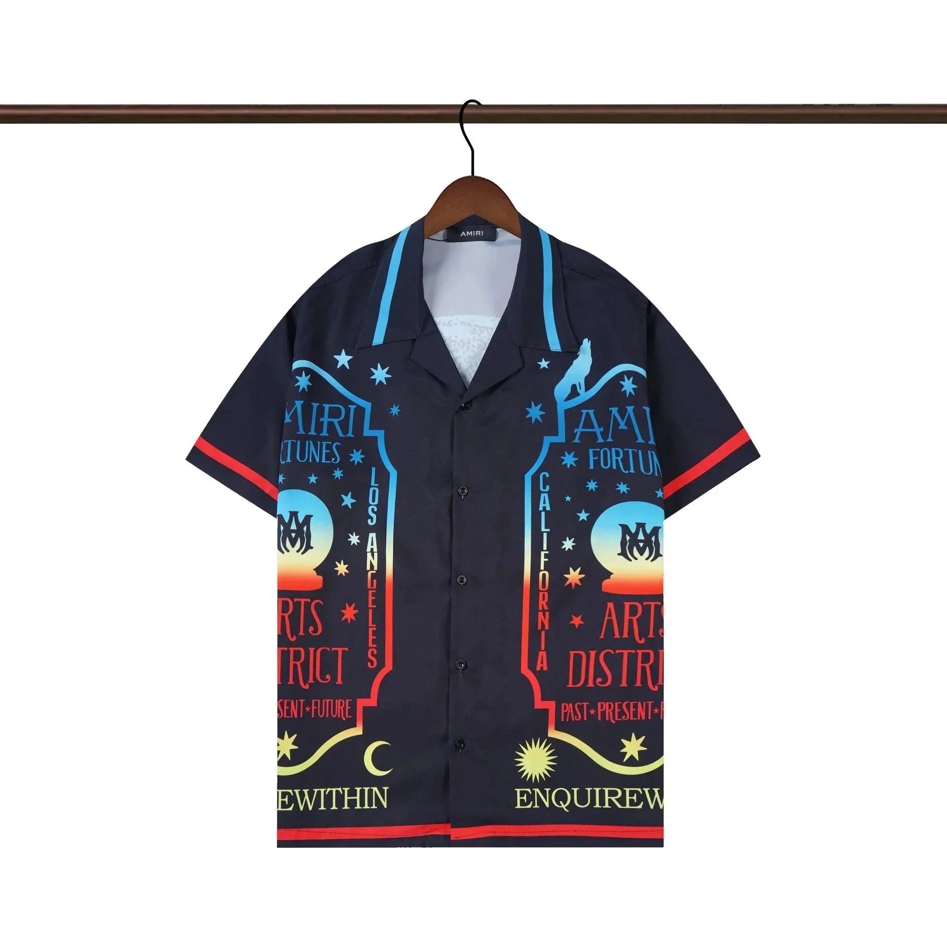 Amiri Wolf Navy Shir