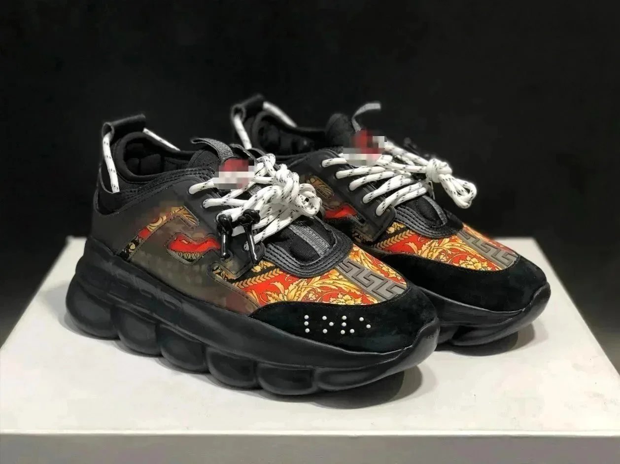 Versace Chain Sneakers Black