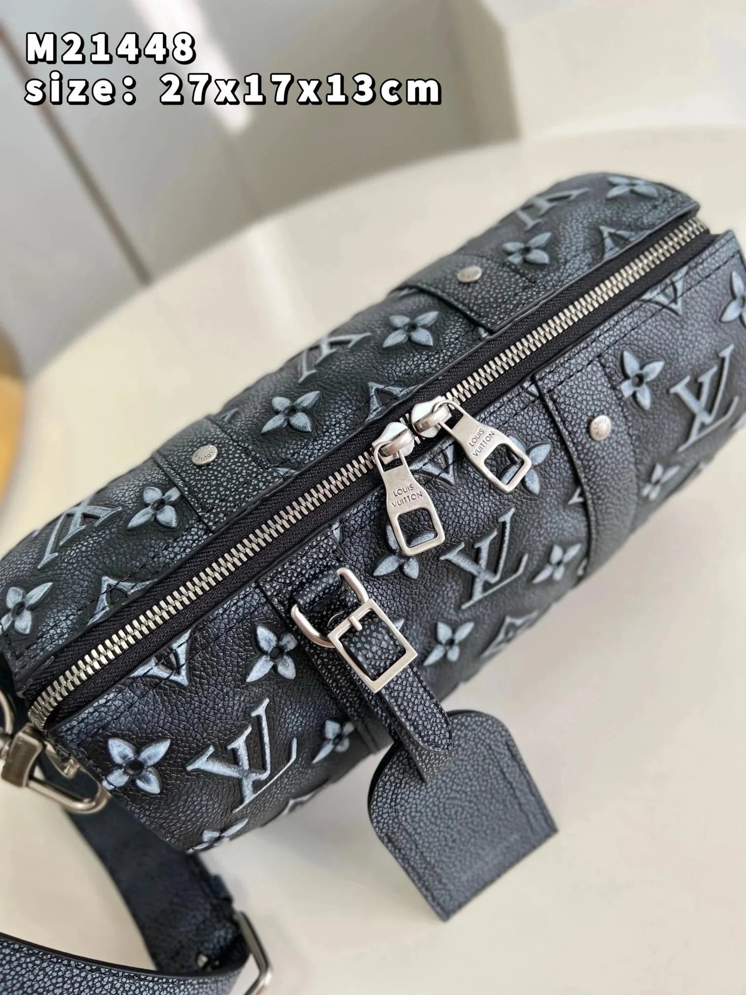 Louis Vuitton M21448 Black Monogram Empreinte Crossbody Bag