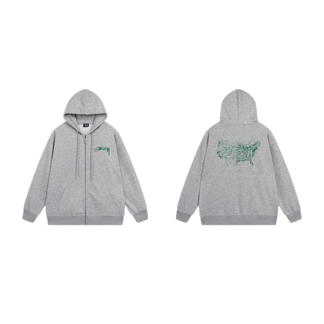 Stussy USA Zip-Up Ho