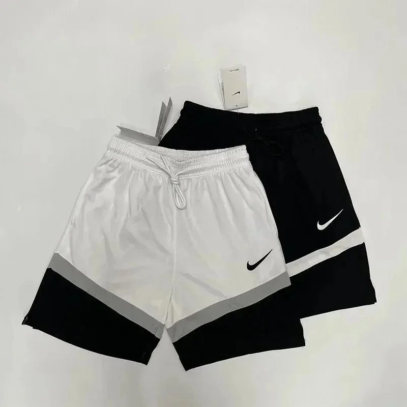 Nike Jordan White Black Red Basketball Shorts