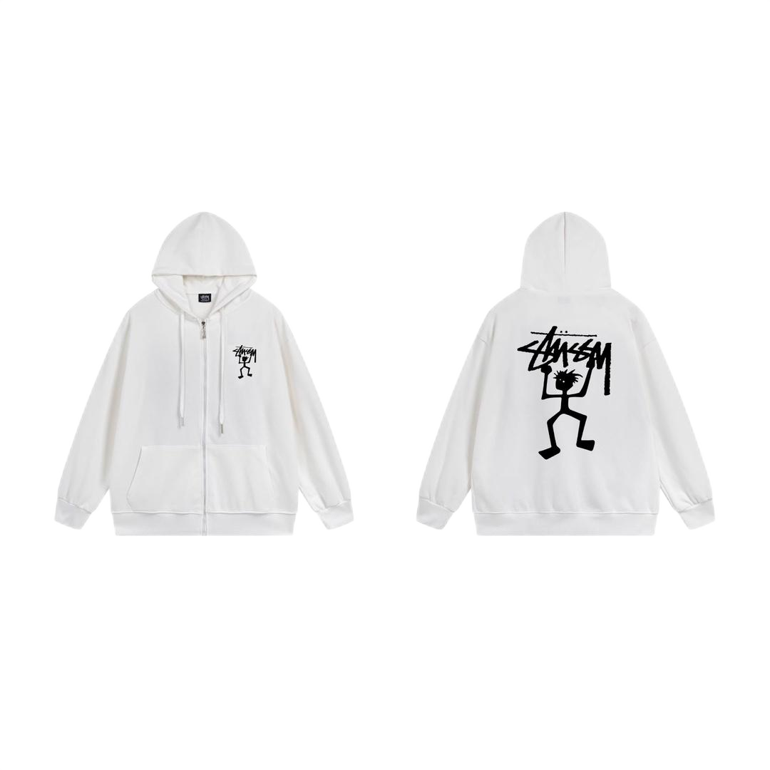 Stussy White Hoodie