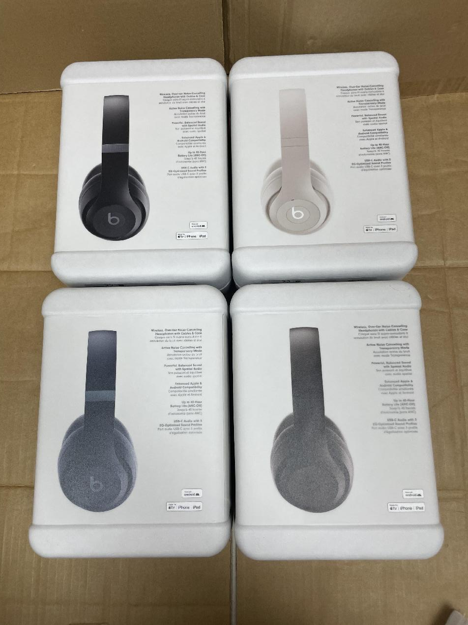 Beats Studio Pro Black White Purple Gray Over-Ear Headphones