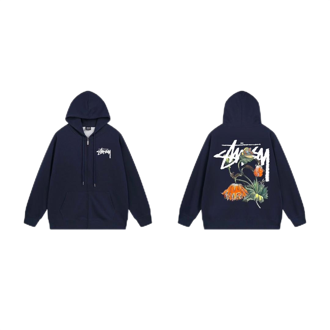 Stussy Floral Navy H