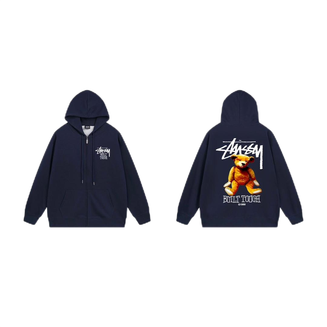 Stussy Bear Navy Hoo
