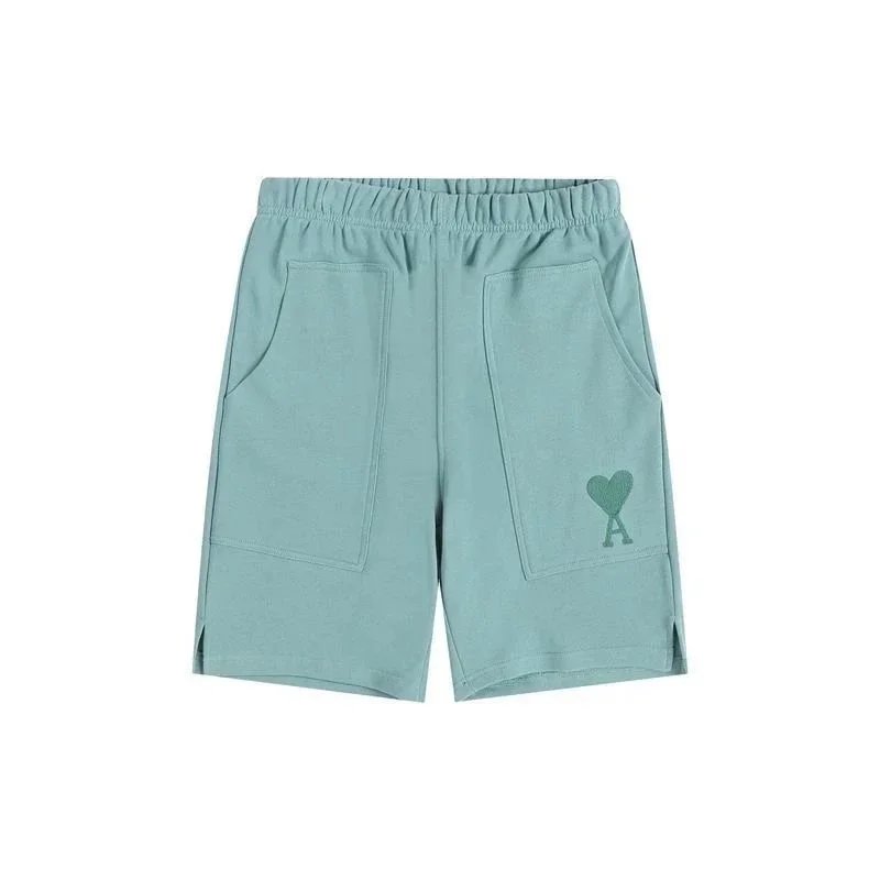 Ami Paris Green Shor