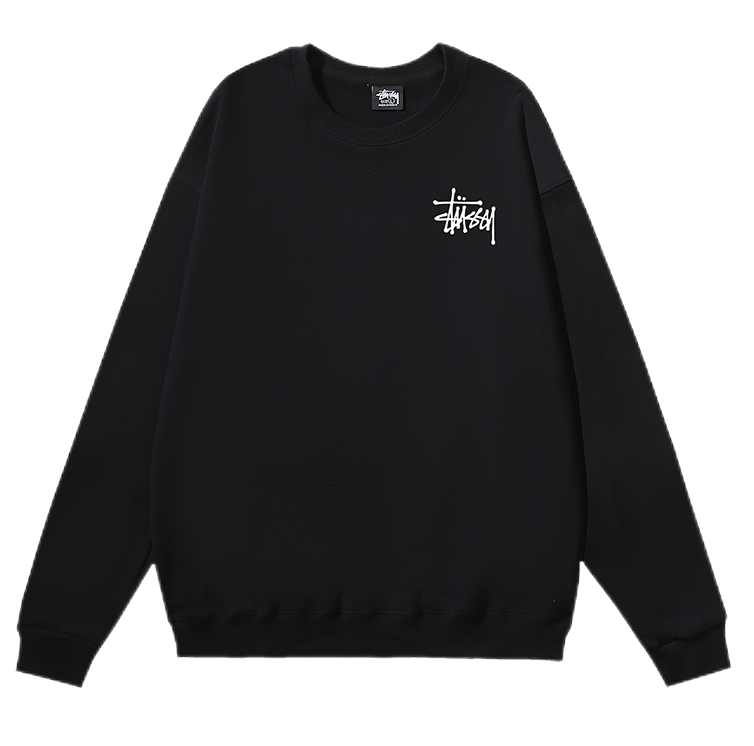 Stussy Black Crewnec