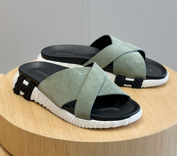 Hermès Green Sandals
