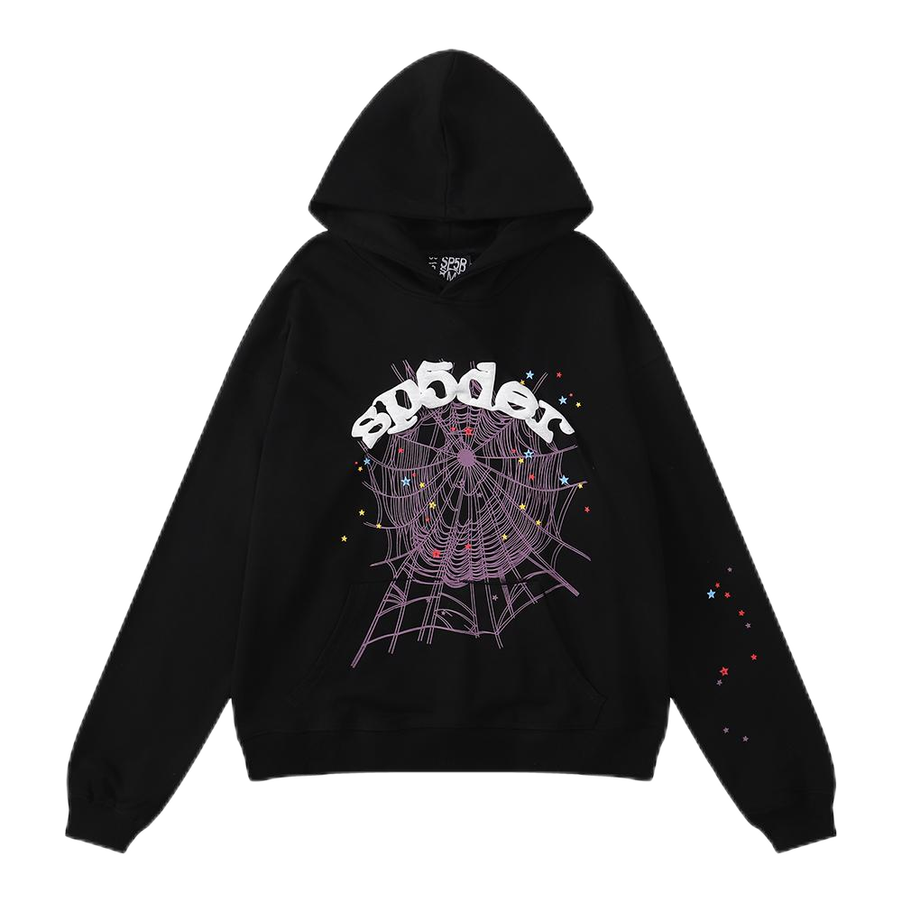 SP5DER Black Hoodie