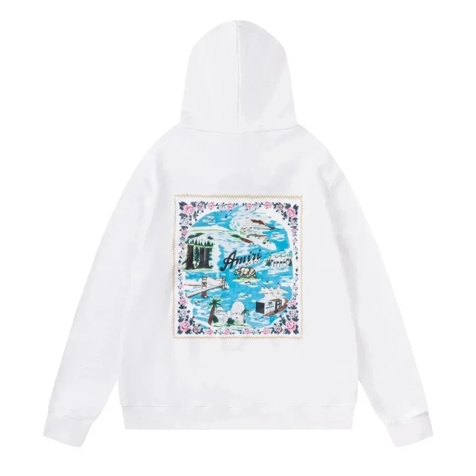 Amiri White Hoodie