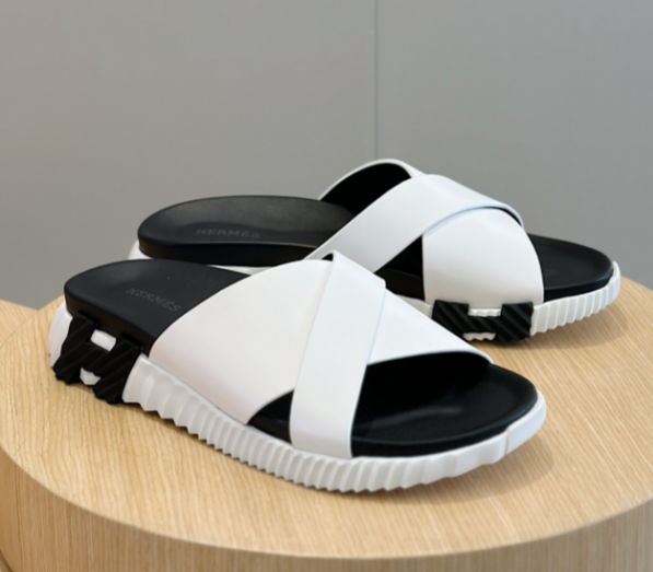 Hermès White Sandals