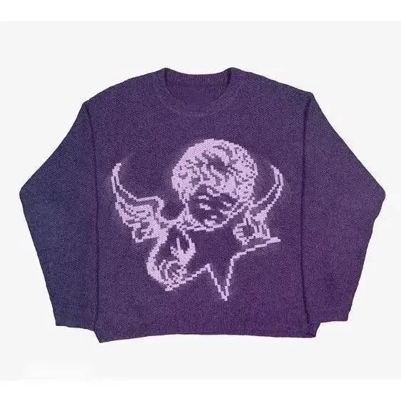 Purple Graphic Sweat