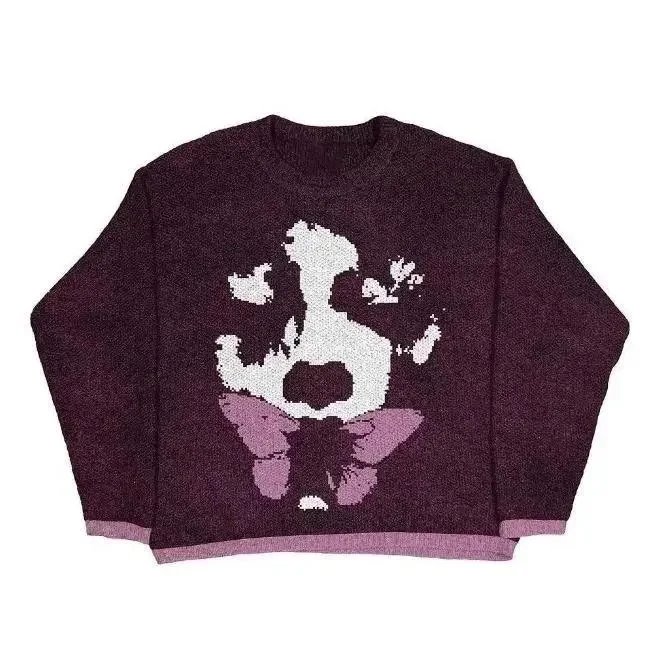 Purple Knit Sweater 