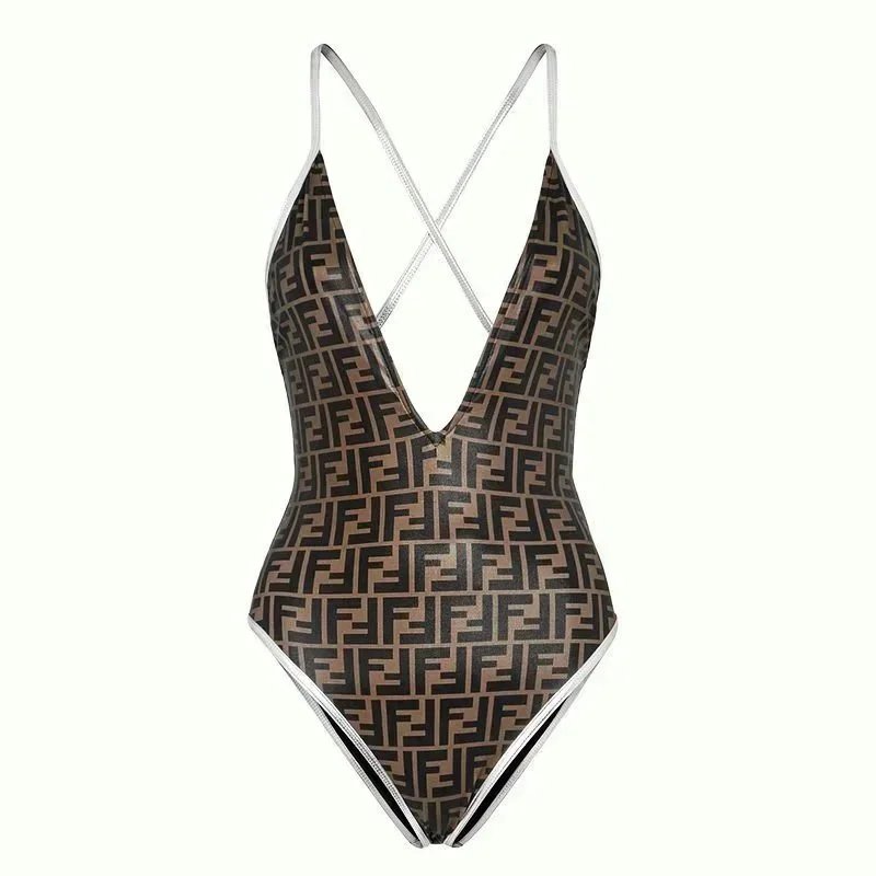 Fendi Brown Swimsuit