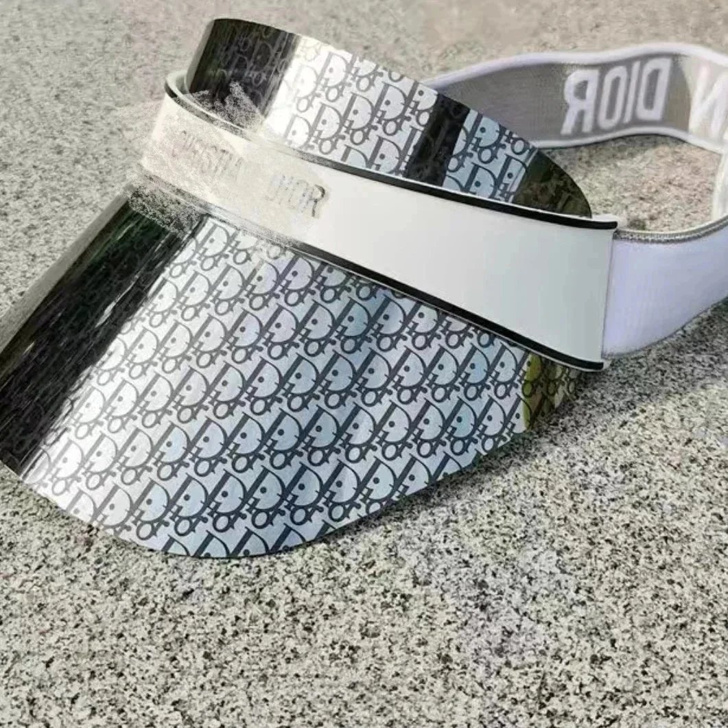 Dior White Visor Hat