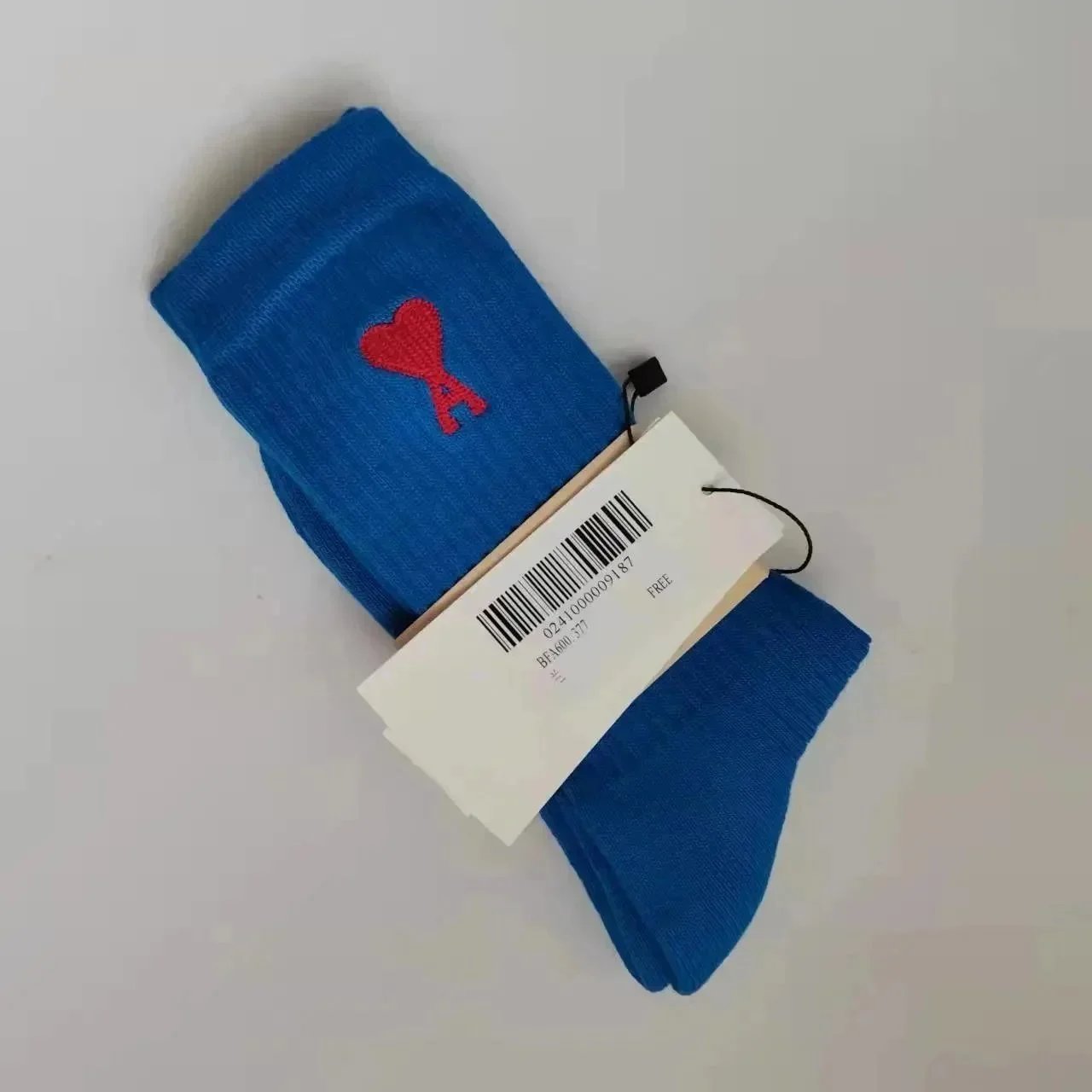 Ami Paris Blue Socks