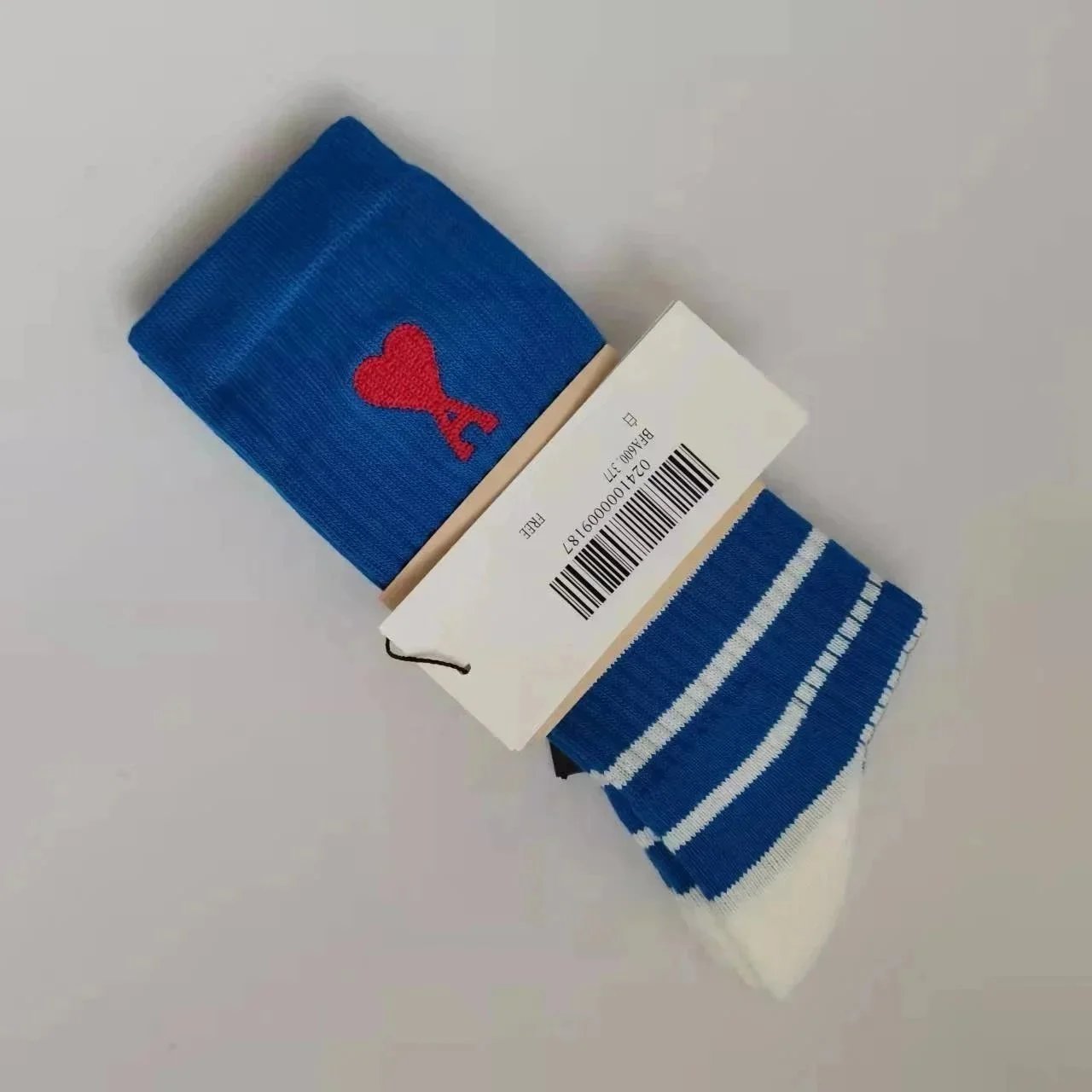Ami Paris Blue Socks