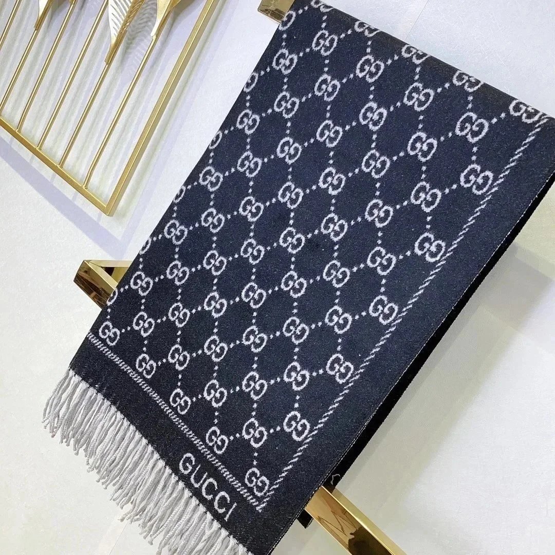 Gucci Black Scarf