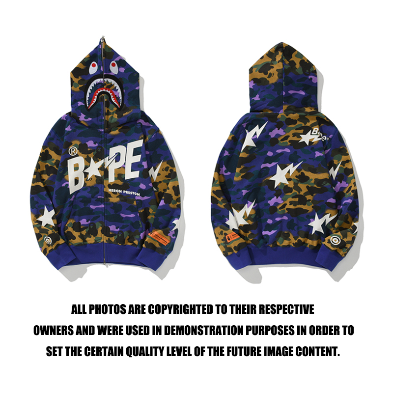 BAPE Shark Camo Blue