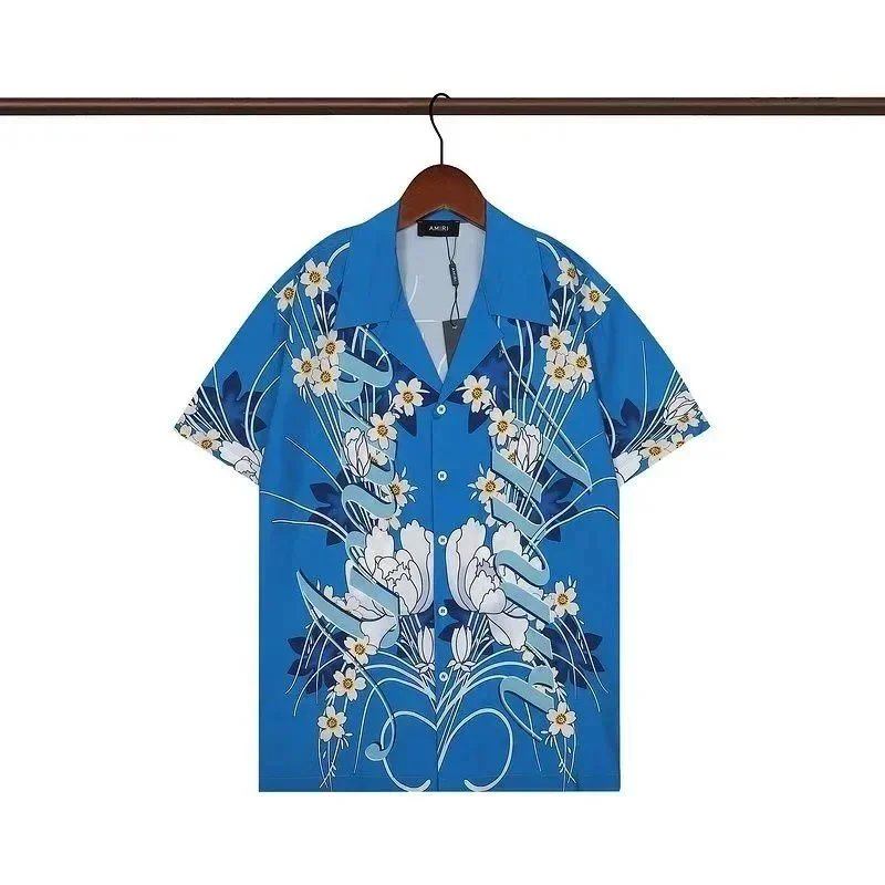 Amiri Blue Floral Sh