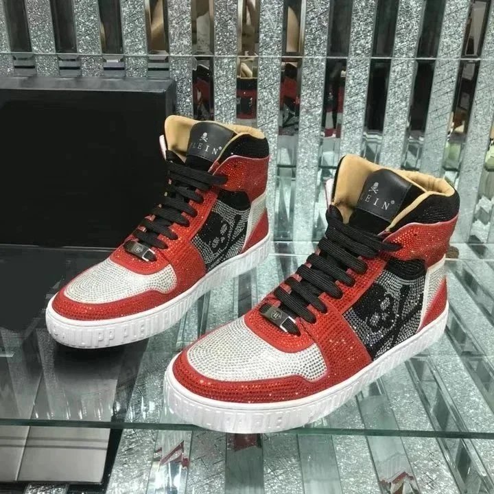 Philipp Plein Red Sneakers