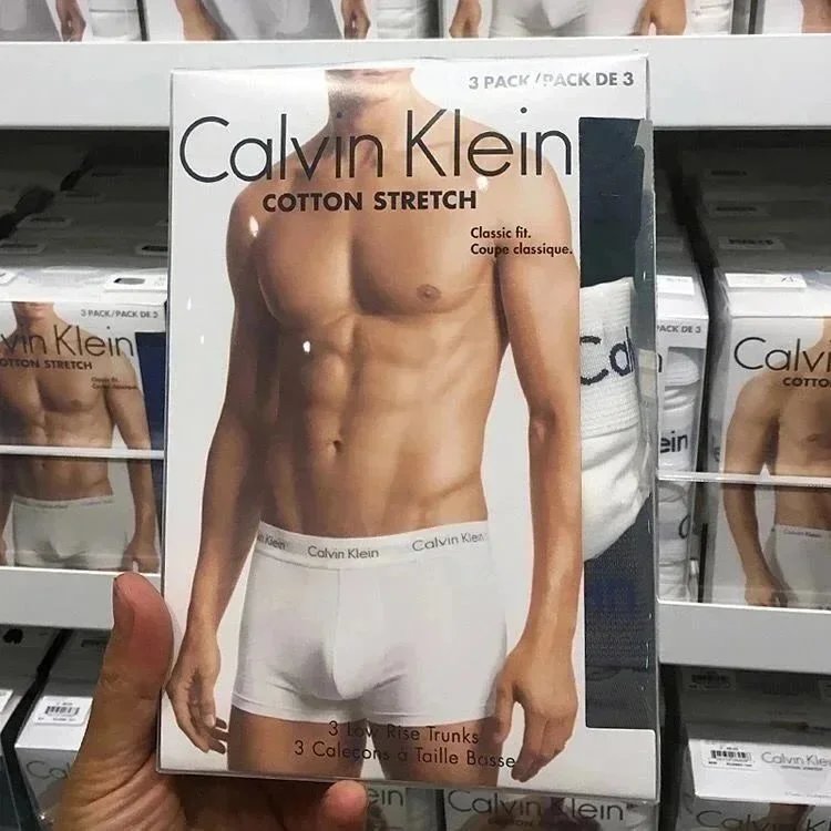 Calvin Klein Gray Black White Logo Waistband Underwear