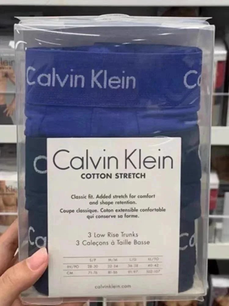 Calvin Klein Cotton Stretch Black White Gray Classic Boxer Briefs