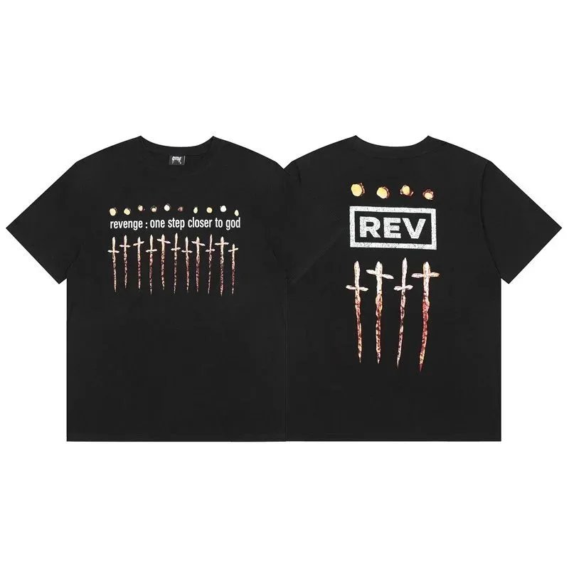 Black REV Crosses T-