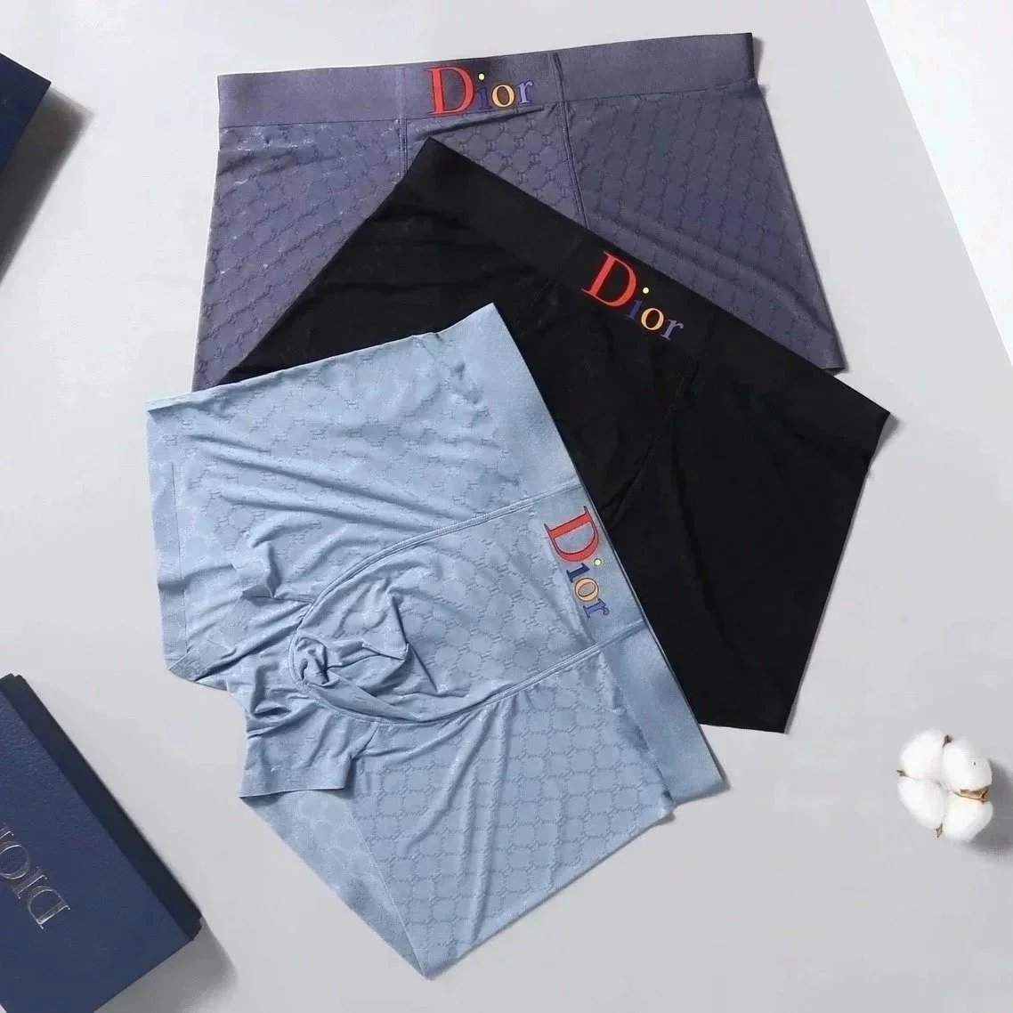 Dior Blue Boxer Shor