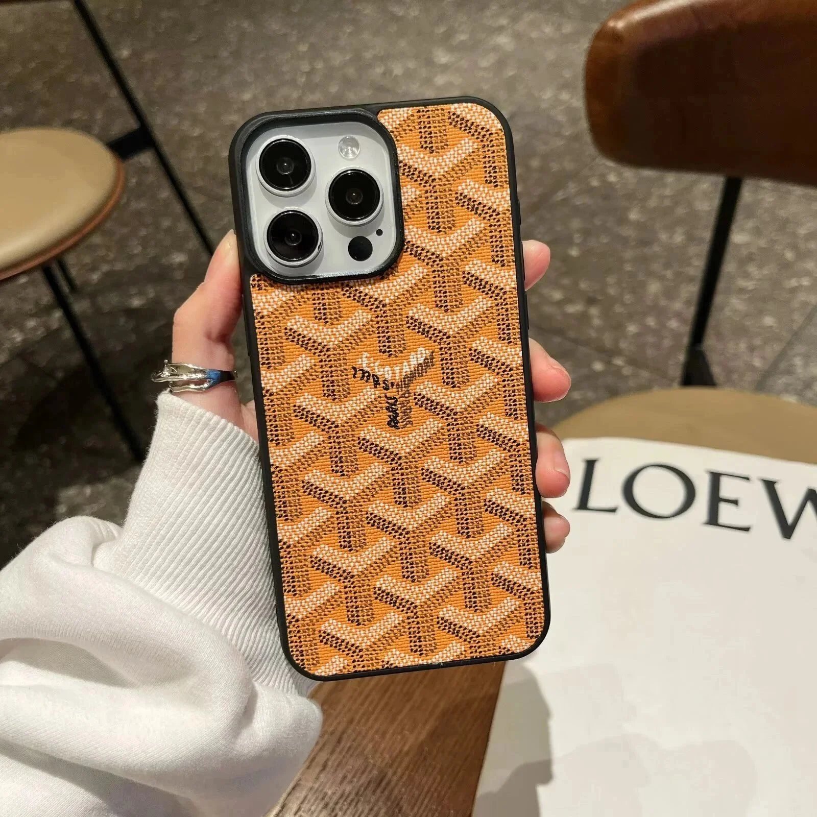 Goyard Orange Case