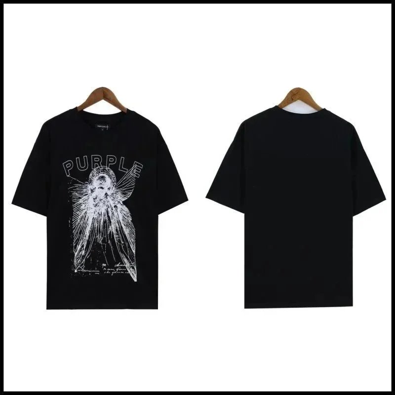Purple Angel Black T