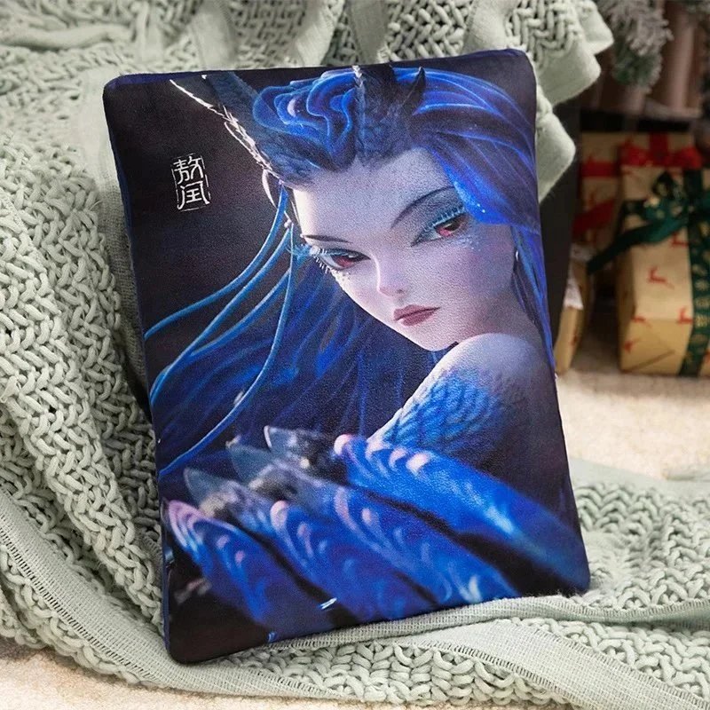 Hou Feng Blue Pillow