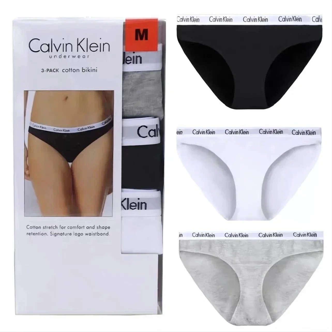 Calvin Klein Cotton Bikini Black Underwear