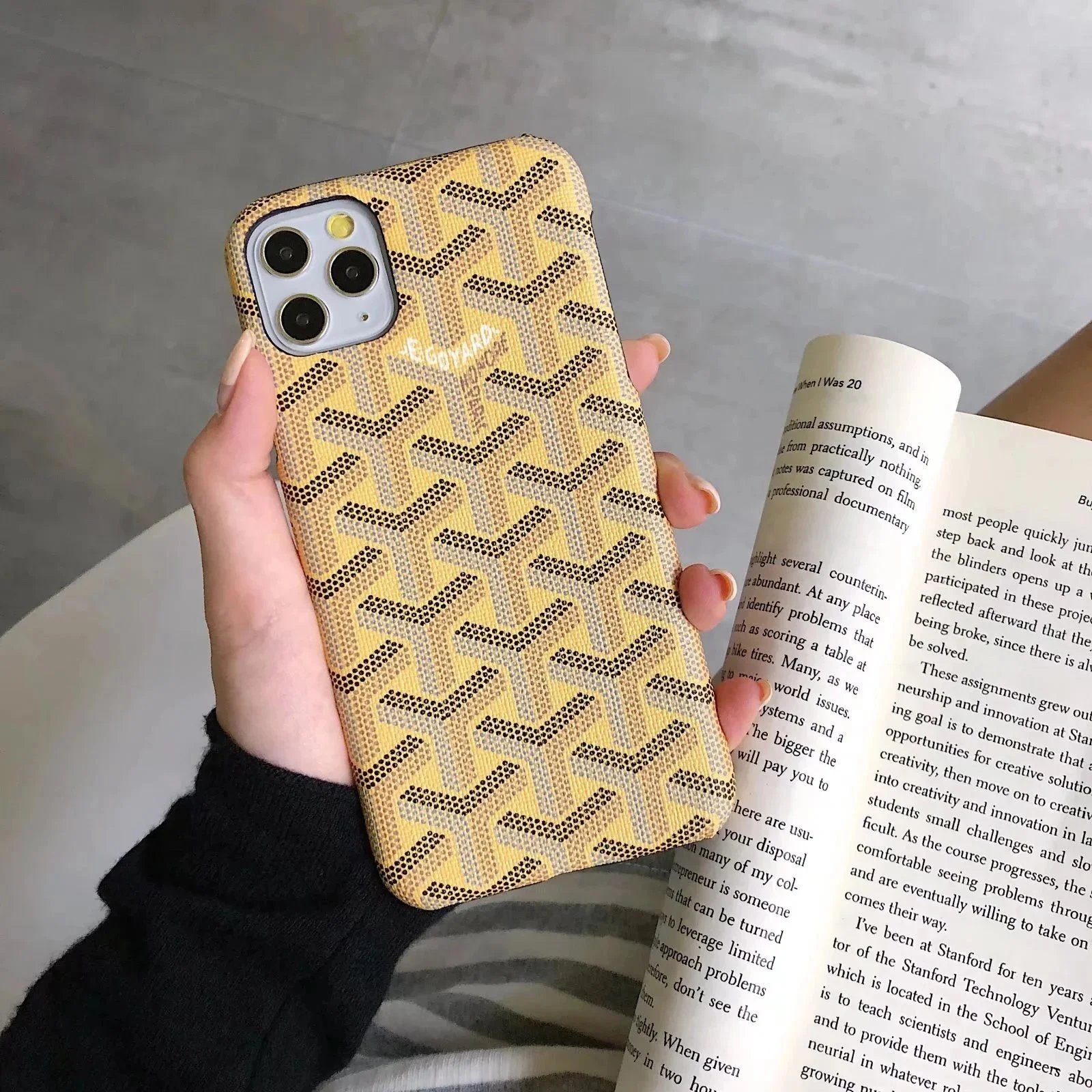 Goyard Yellow Case