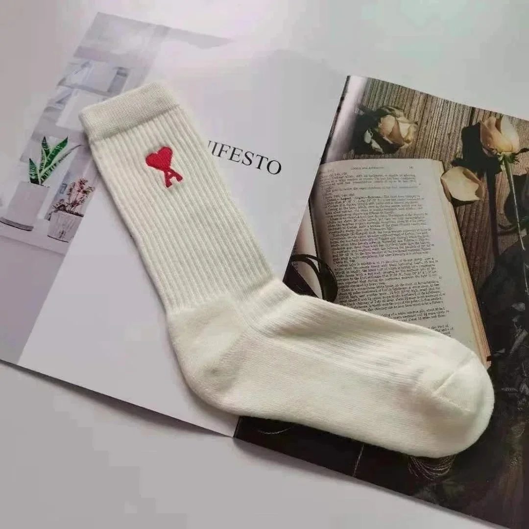 Ami Paris White Sock