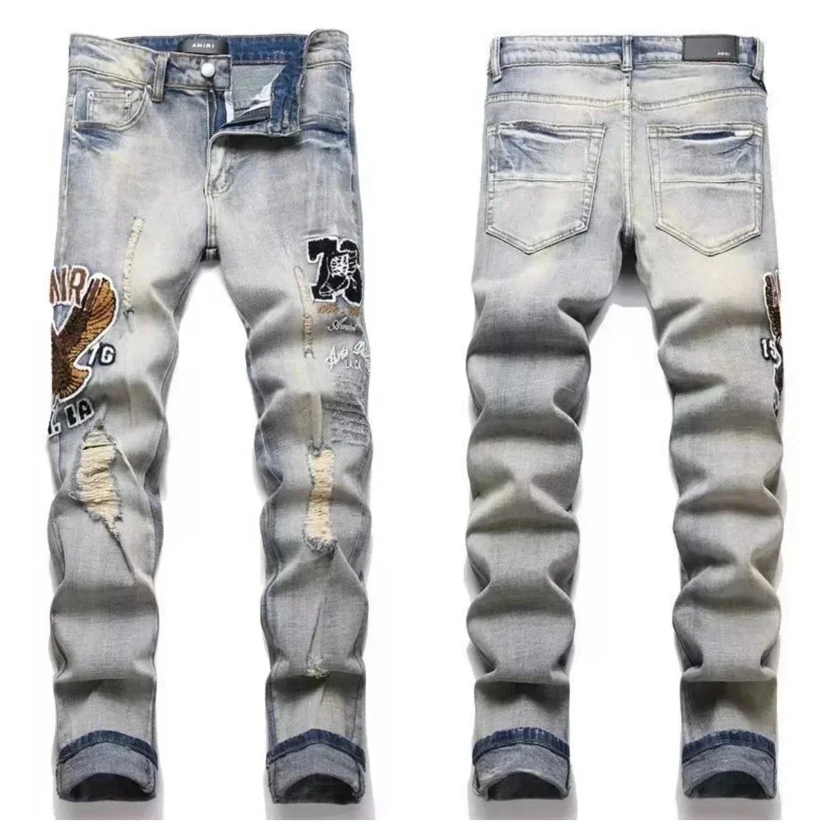 Amiri Light Blue Jea