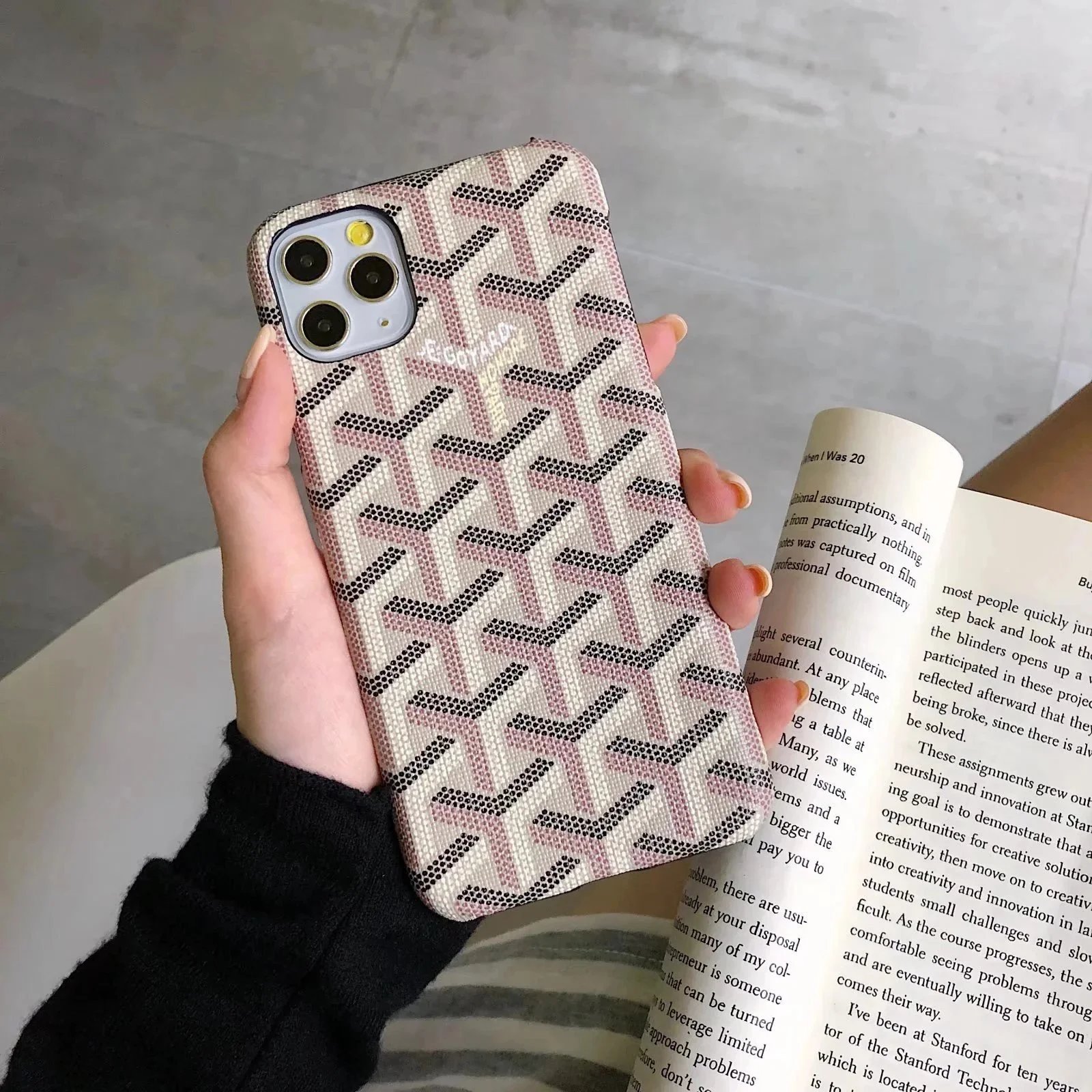 Goyard Beige Case