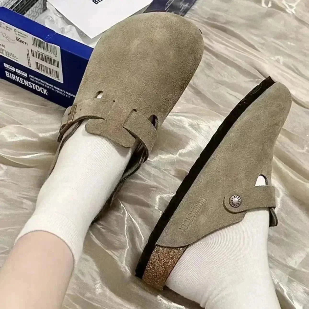 Birkenstock Boston Suede Multi Color Casual Clogs
