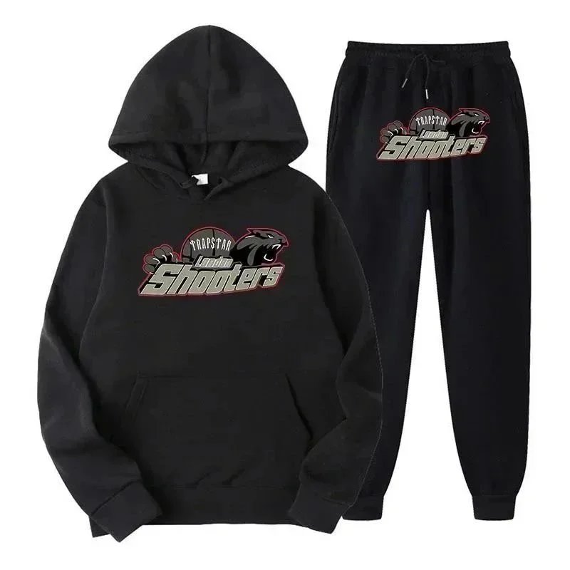 London Shooters Black Hoodie and Pants Set