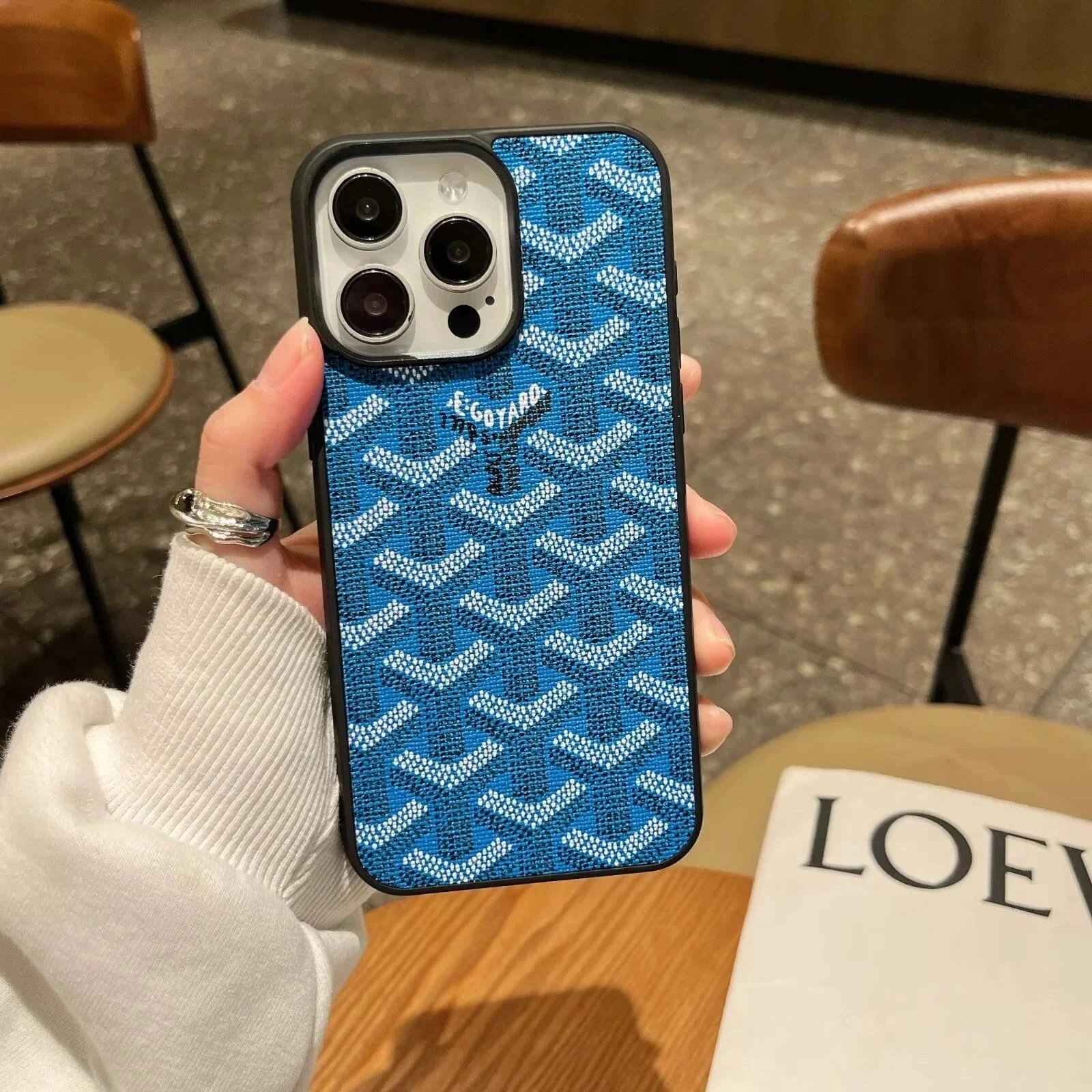 Goyard Blue Case