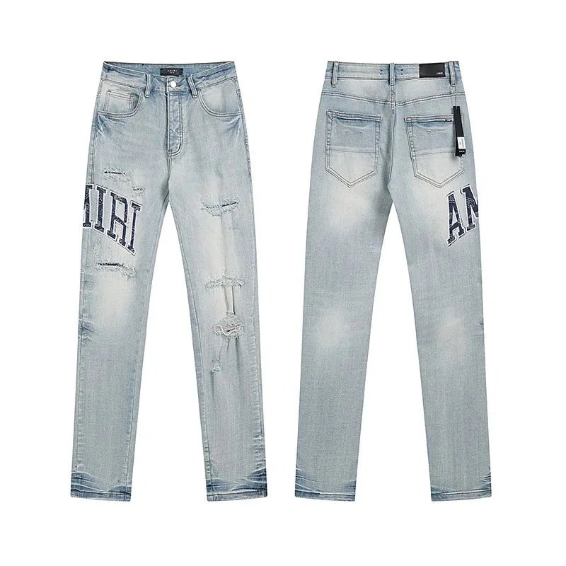 Amiri Light Blue Jea