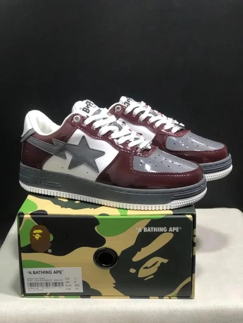 BAPE Sta Maroon Snea